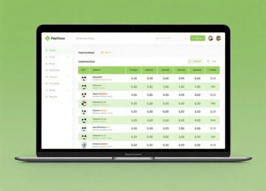 赔率对比矩阵总览示意图