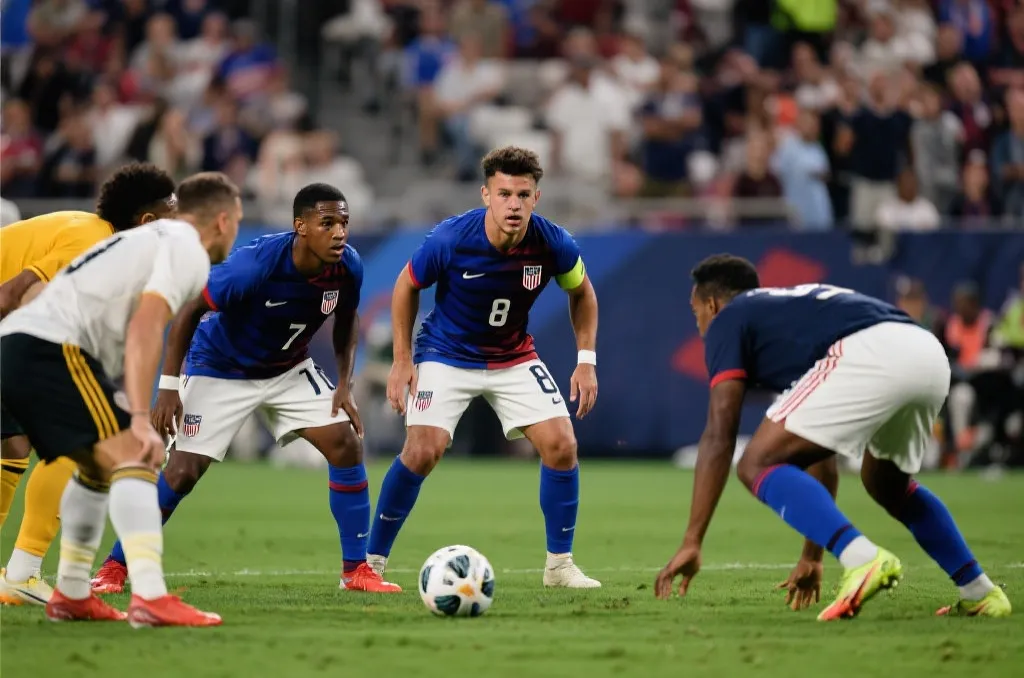 美国队球员在世界杯赛场上的战术调整瞬间